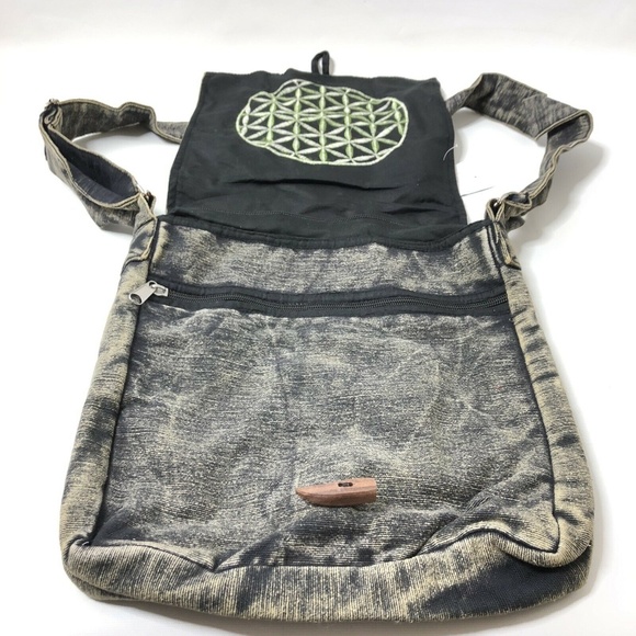 Siddhartha Handmade Medallion Boho Crossbody Bag - Picture 5 of 8